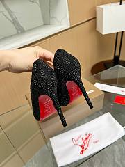 Christian Louboutin Rhinestone Black 10CM - 3
