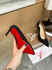 Christian Louboutin Rhinestone White 10CM - 3