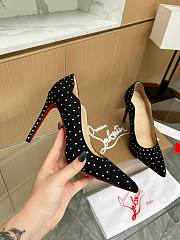 Christian Louboutin Rhinestone White 10CM - 2