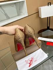 Christian Louboutin Rhinestone Beige 10CM - 5