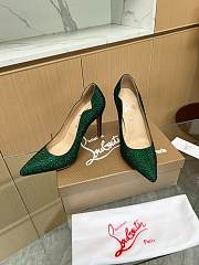 Christian Louboutin Rhinestone Green 10CM - 2