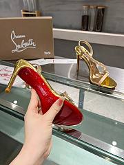 Christian Louboutin Rosalie Sandals Gold Stone 10CM - 2