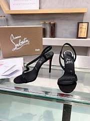 Christian Louboutin Rosalie Sandals Black Stone 10CM - 6