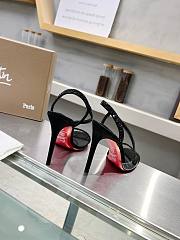 Christian Louboutin Rosalie Sandals Black Stone 10CM - 4