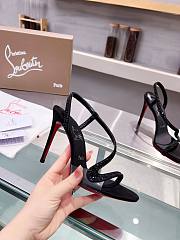 Christian Louboutin Rosalie Sandals Black Stone 10CM - 3