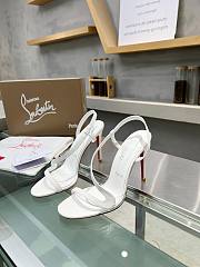 Christian Louboutin Rosalie Sandals Leather White 10CM - 1