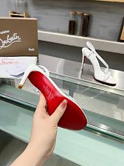 Christian Louboutin Rosalie Sandals Leather White 10CM - 5