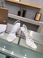 Christian Louboutin Rosalie Sandals Leather White 10CM - 3