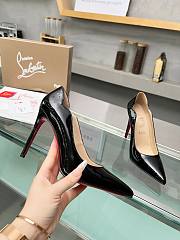 Christian Louboutin Shiny Patent Leather Heels Black 10CM - 4