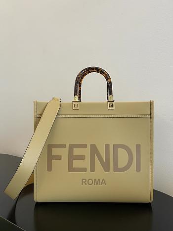 Fendi Sunshine Leather Tote Bag FE1205 Size 35x17x31CM