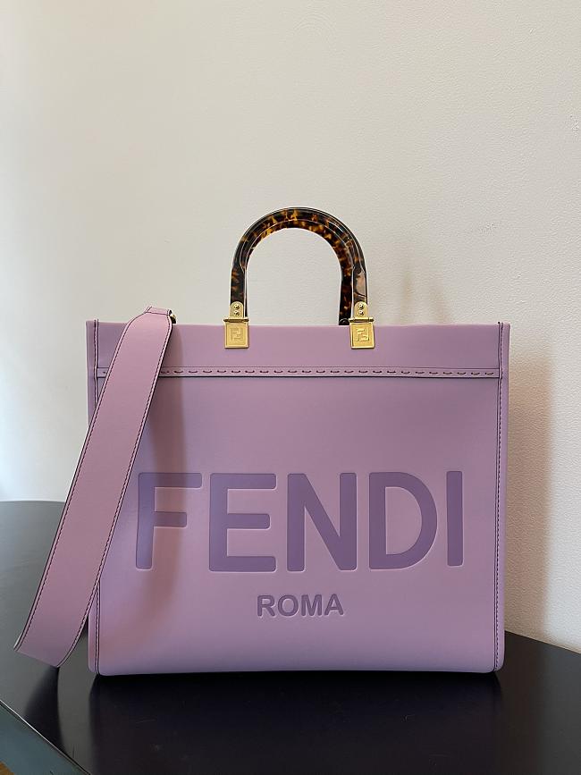 Fendi Sunshine Leather Tote Bag FE1208 Size 35x17x31CM - 1