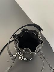 Fendi Mon Tresor Bucket Black White Bag 19x17x10CM - 6