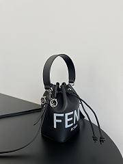 Fendi Mon Tresor Bucket Black White Bag 19x17x10CM - 4