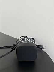 Fendi Mon Tresor Bucket Black White Bag 19x17x10CM - 2