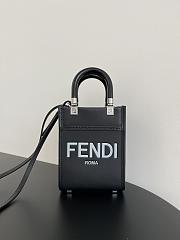 Fendi Mini B&W Sunshine Roma Bag Size 13x6x18cm - 1