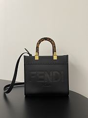 Fendi Tote Black Bag Size 25x12x22CM - 3