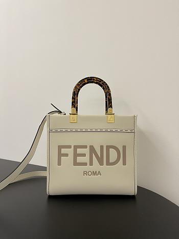 Fendi Tote Beige Bag Size 25x12x22CM