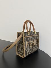 Fendi Tote Brown Bag Size 25x12x22CM - 5