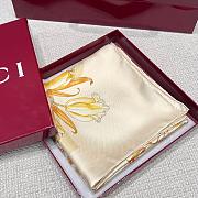 Gucci Foulard Silk Scarf Yellow Size 90x90cm - 2