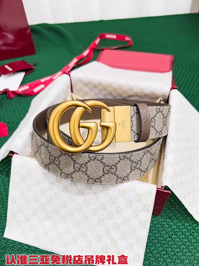 Gucci Marmont Reversible Belt GG020 Size 85-90cm - 1