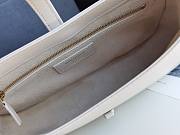 Saint Laurent Le5 À 7 White Hobo Bag Size 23x16x6cm - 6