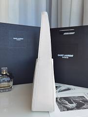 Saint Laurent Le5 À 7 White Hobo Bag Size 23x16x6cm - 5