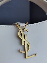Saint Laurent Le5 À 7 White Hobo Bag Size 23x16x6cm - 4