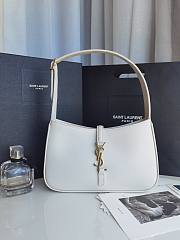 Saint Laurent Le5 À 7 White Hobo Bag Size 23x16x6cm - 3