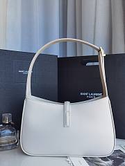 Saint Laurent Le5 À 7 White Hobo Bag Size 23x16x6cm - 2
