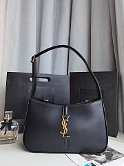 Saint Laurent Le5 À 7 Black Hobo Bag Size 23x16x6cm - 1