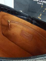 Saint Laurent Le5 À 7 Black Hobo Bag Size 23x16x6cm - 6