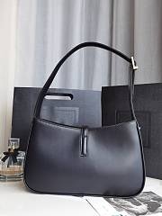 Saint Laurent Le5 À 7 Black Hobo Bag Size 23x16x6cm - 5