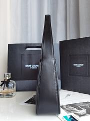 Saint Laurent Le5 À 7 Black Hobo Bag Size 23x16x6cm - 4