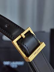 Saint Laurent Le5 À 7 Black Hobo Bag Size 23x16x6cm - 3