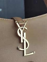 Saint Laurent Le5 À 7 Brown Hobo Bag Size 23x16x6cm - 3