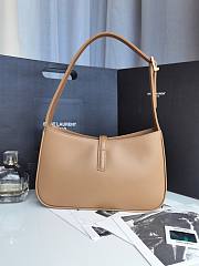 Saint Laurent Le5 À 7 Brown Hobo Bag Size 23x16x6cm - 2