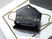 Saint Laurent Loulou Shoulder Black Bag Size 29x15x10cm - 3