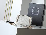 Saint Laurent Loulou Shoulder White Bag Size 29x15x10cm - 5