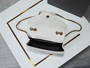 Saint Laurent Loulou Shoulder White Bag Size 29x15x10cm - 3
