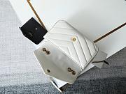 Saint Laurent Loulou Shoulder White Bag Size 29x15x10cm - 2