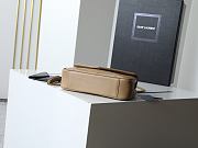 Saint Laurent Loulou Shoulder Beige Bag Size 29x15x10cm - 5