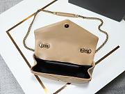 Saint Laurent Loulou Shoulder Beige Bag Size 29x15x10cm - 4