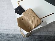 Saint Laurent Loulou Shoulder Beige Bag Size 29x15x10cm - 2