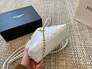 Saint Laurent Puffer Bucket White Bag Size 23x23x12cm - 6