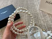 Saint Laurent Puffer Bucket White Bag Size 23x23x12cm - 5