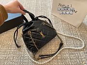 Saint Laurent Puffer Bucket Black Bag Size 23x23x12cm - 1