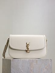 YSL Cassandra Leather White Bag Size 23x16x6CM - 1