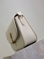YSL Cassandra Leather White Bag Size 23x16x6CM - 4
