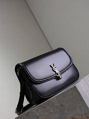 YSL Cassandra Leather Black Bag Size 23x16x6CM - 6