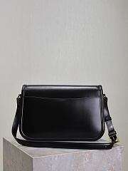 YSL Cassandra Leather Black Bag Size 23x16x6CM - 3